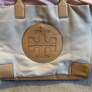 Tory Burch Beige and Tan Tote Bag